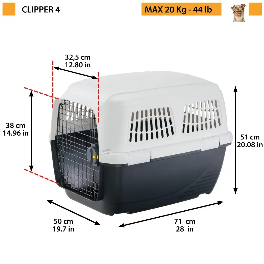 Ferplast Clipper 4 Carrier For Medium Or Large Dogs_71 x 50 x H 51 cm (IATA Approved).webp