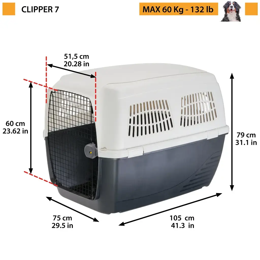 Ferplast Clipper 7 Carrier For Medium Or Large Dogs_105 x 75 x H 79 cm (IATA Approved).webp