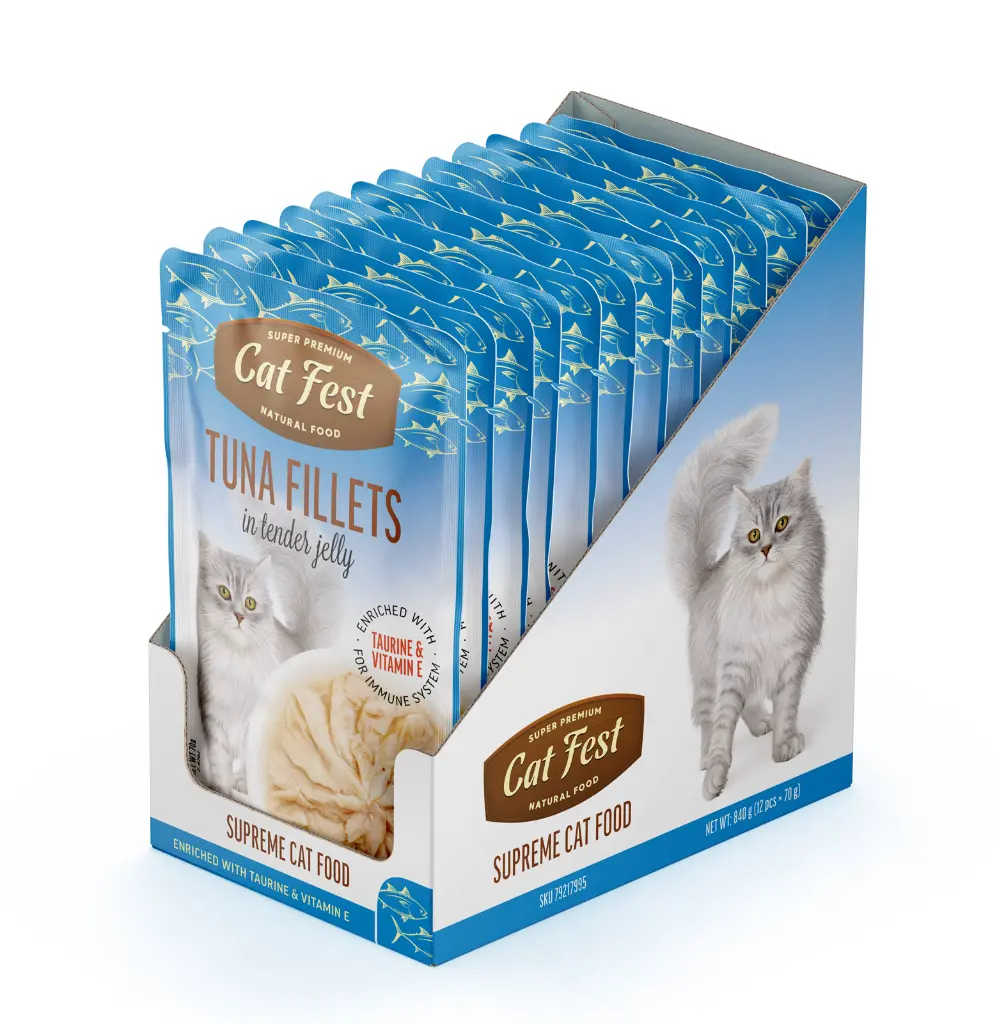 Cat Fest Tuna Fillets In Tender Jelly For Cats 70g (2).webp