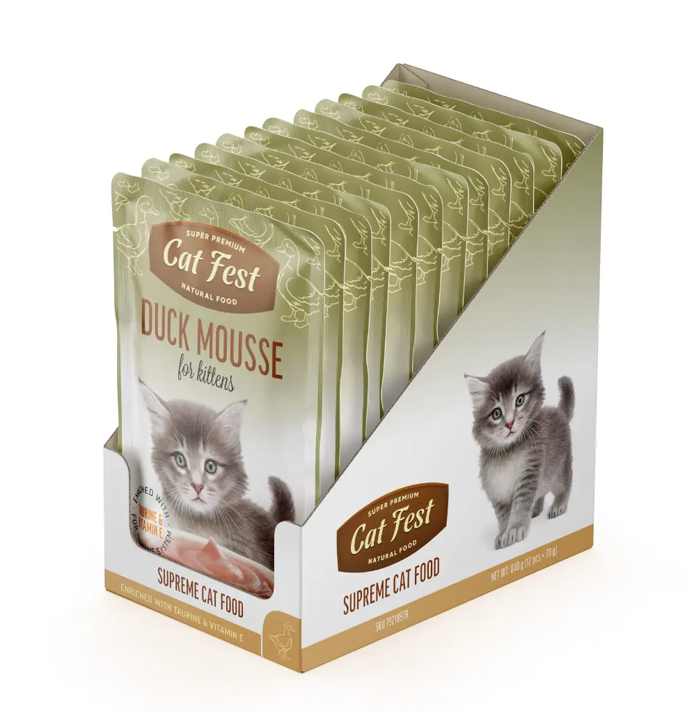 Cat Fest Duck Mousse For Kittens 70g (2).webp