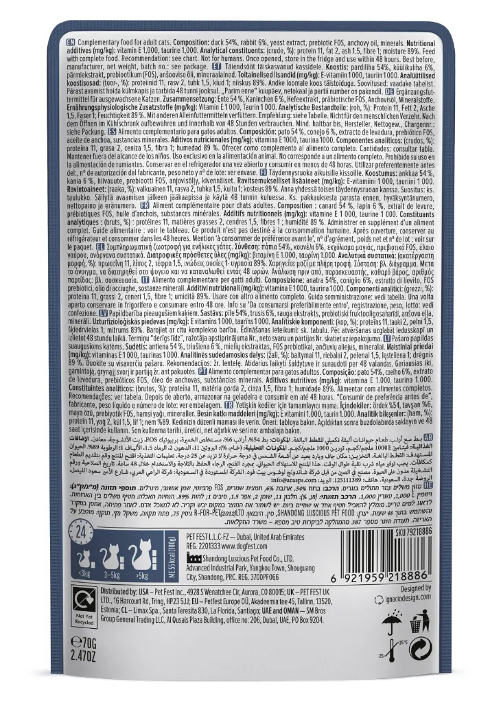 Cat Fest Duck With Rabbit In Tender Jelly For Cats 70g.webp