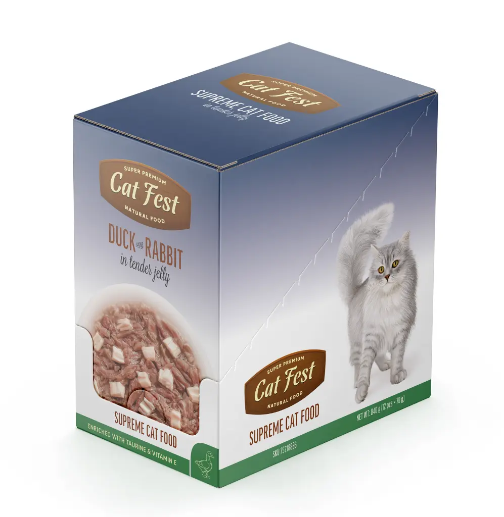 Cat Fest Duck With Rabbit In Tender Jelly For Cats 70g (3).webp