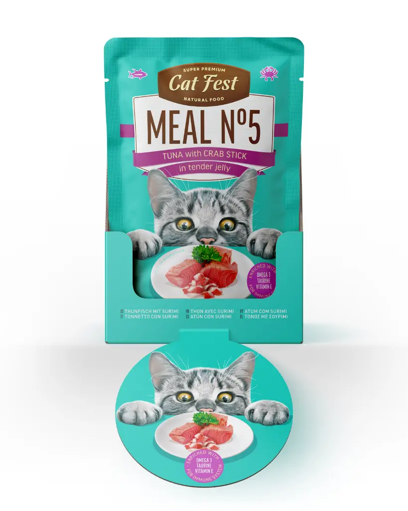 Cat Fest Meal No 5 Cat Food in Jelly-Tuna With Crab Stick 50g (3).webp