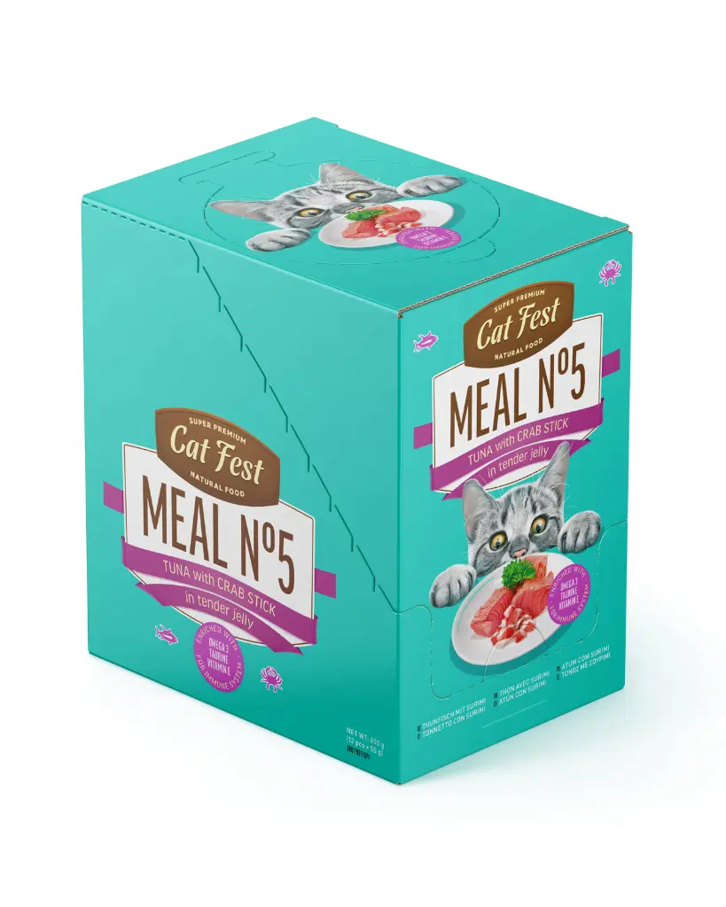 Cat Fest Meal No 5 Cat Food in Jelly-Tuna With Crab Stick 50g (5).webp