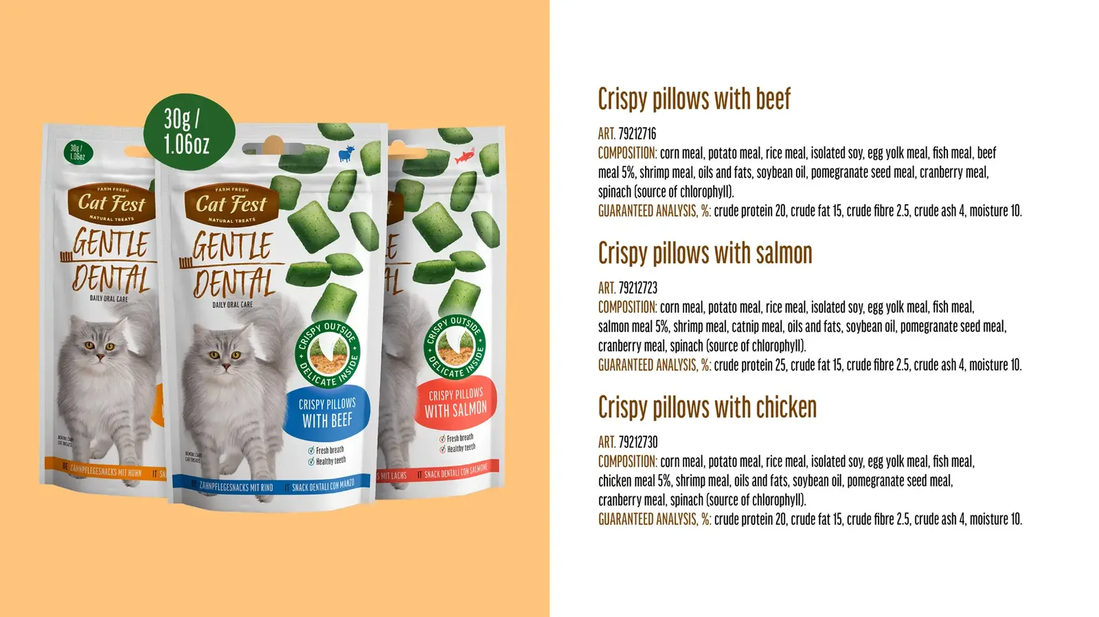 Cat Fest Dental Treats For Cats -Crispy Pillows -Chicken 30g (1).webp