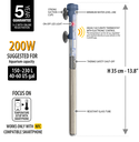 Scuba Contactless Submersible Heater 200W