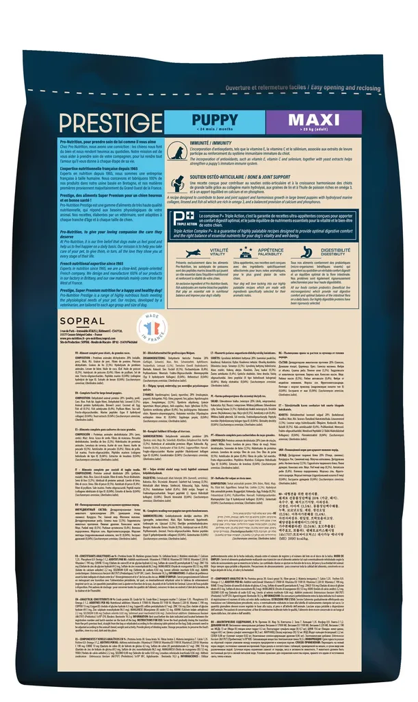 Pro nutrition Prestige Puppy Maxi 3Kg 