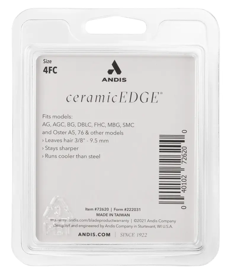 Andis CeramicEdge® Detachable Blade[Blade Size - 4 FC / 9.5mm]