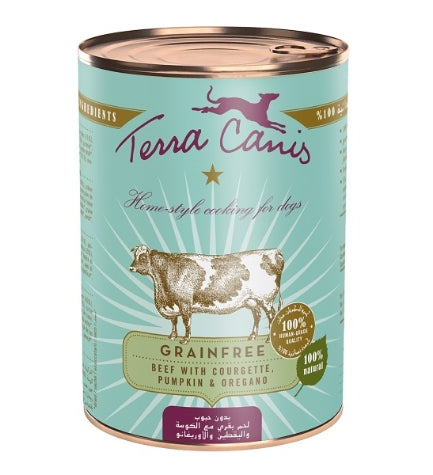 Terra Canis Grain Free Beef Dog Wet Food - 400G