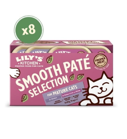 Lily's Kitchen Pate for Mature Cats Multipack Wet Cat Food - 8X85G