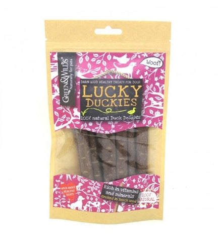 Green&Wilds Lucky Duckies Dog Treats - 100G