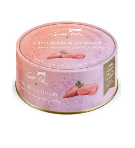 Terra Felis Chicken&Turkey Cat Wet Food - 80G