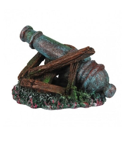 Aqua D'Ella Broken Canon Ornament for Aquariums 16.5x12.5x10.5cm