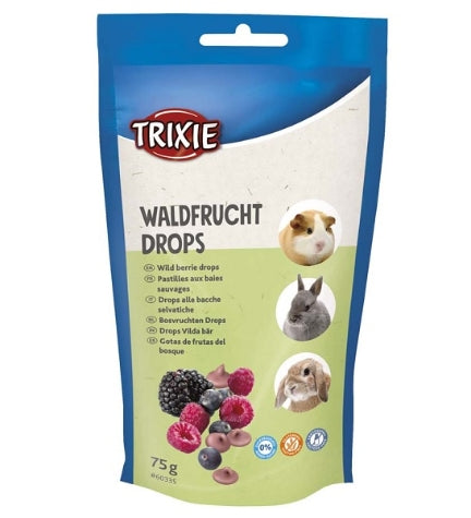 Trixie Wild Berry Drops Small Pet Treats - WILD BERRY/75G