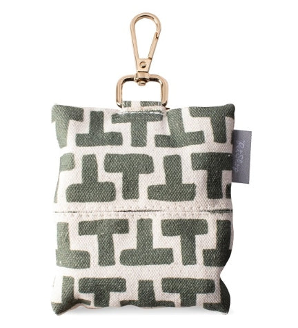 PetShop by Fringe Studio Megan Galante Odette Canvas Waste Bag Holder - BLACK/3.5X4