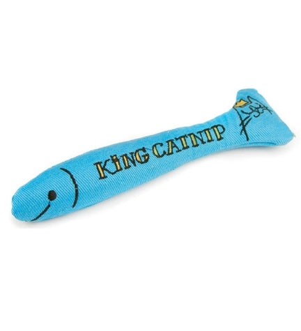 King Catnip Sardine Cat Toy - BLUE/21X3X6CM