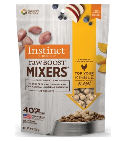 Instinct Raw Boost Mixers Chicken Freeze Dried Cat Food Topper - 6OZ
