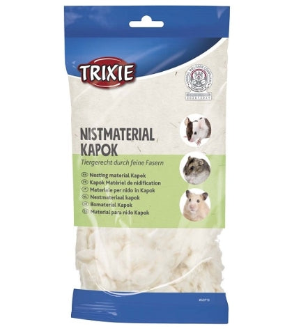 Trixie Nesting Material Kapok for Small Pets - CREAM/100G
