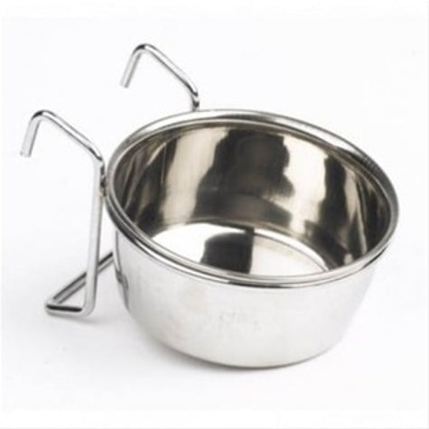 Trixie Stainless Steel Bowl with Holder for Birds 600ml