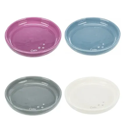 Trixie XXL Ceramic Bowl Shallow Version for Cats - FUCHSIA/18CM