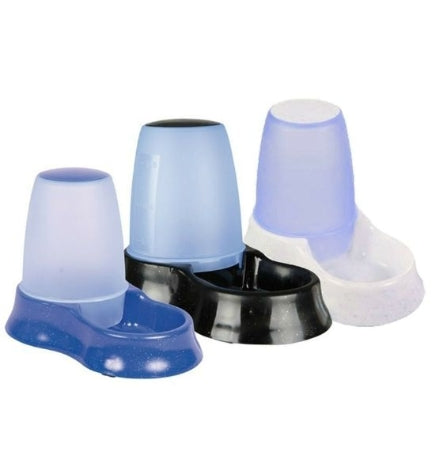 Trixie Basic Food & Water Dispenser for Cats & Dogs - BLACK/600ML