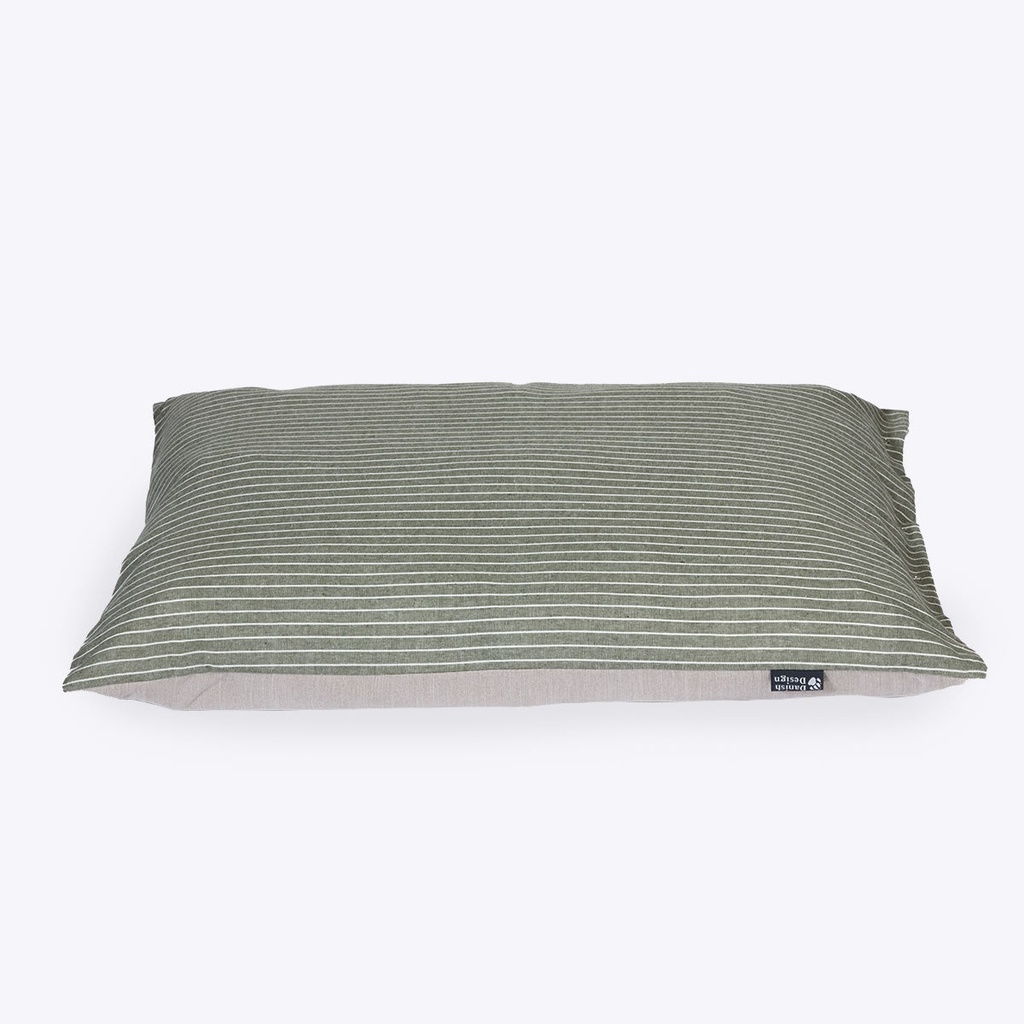Danish Design Rustic Stripes Sage Snuggle Dog Bed - 90X75X29CM
