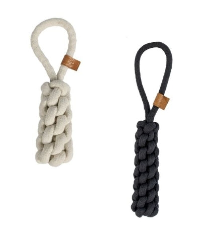 D&D Home Kurt Braded Cone Plush Dog Toy - BEIGE/36CM