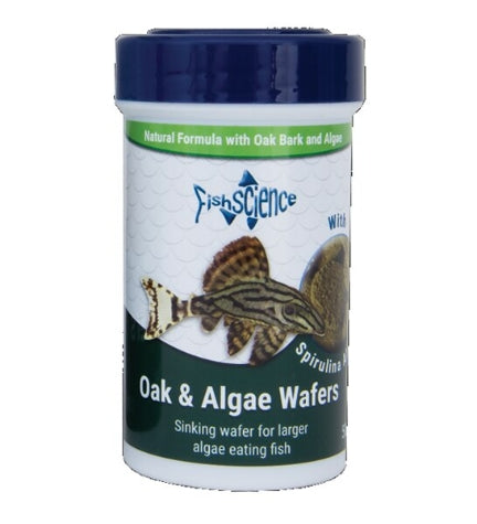 FishScience Oak and Algae Wafer Food for Fish - 120G