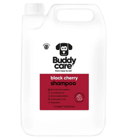 Buddycare Black Cherry Dog Shampoo - 5L
