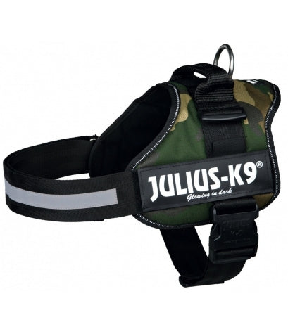 JuliusK9 Power Harness Camouflage for Dogs Size 2