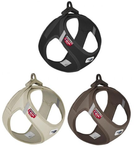 Curli Vest Harness with Curli Clasp Cord for Dogs - BLACK/XXS