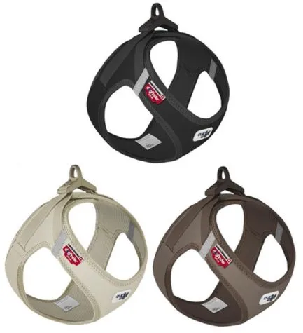 Curli Vest Harness with Curli Clasp Cord for Dogs - BLACK/SMALL