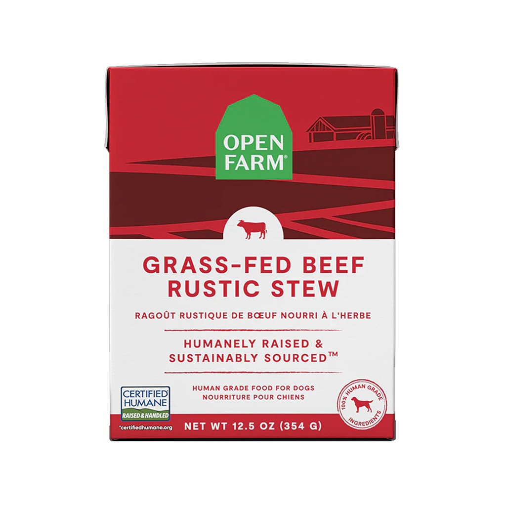 Open Farm Grass Fed Beef Rustic Stew Wet Dog Food - 354G