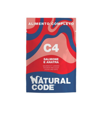 Natural Code C4 Salmon & Duck Complete Wet Cat Food - 70G