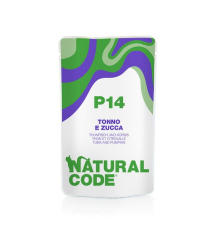 Natural Code P14 Tuna & Pumpkin Soft Jelly Wet Cat Food - 70G