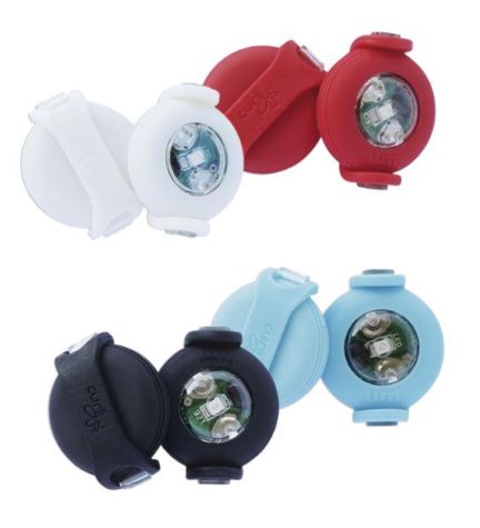 Curli Luumi LED Safety Lights - BLACK