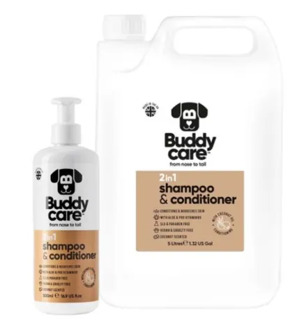 Buddycare 2in1 Dog Shampoo & Conditioner - COCONUT/500ML