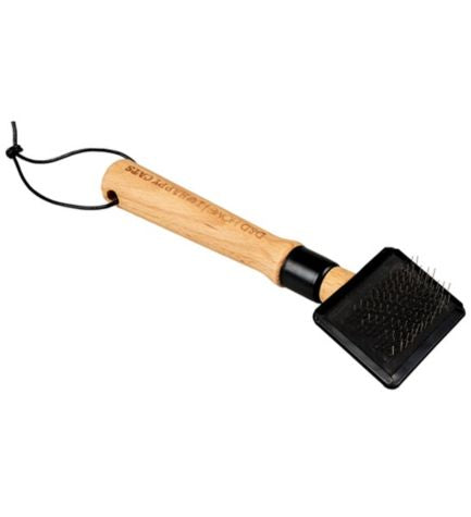 D&D Home I Love Happy Cats Arthur Wood Slicker Brush for Cats - 17.5X6x3.5CM