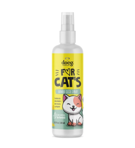 Docg Dry Bath Shampoo with Mint Extract for Cats - 240ML