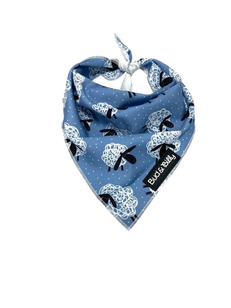 Bud & Billy Counting Sheep Bandana 50x28x37cm