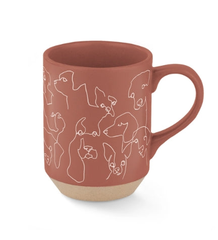 PetShop by Fringe Studio Loose Dog Line Stoneware New York Mug