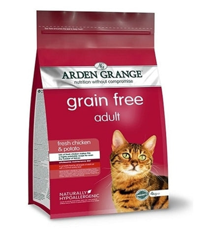 Arden Grange Grain Free Adult Fresh Chicken & Potato Dry Cat Food - 2KG