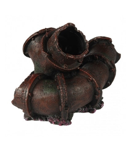 Aqua D'Ella Metal Pipes Ornament for Aquariums 22x15x15cm