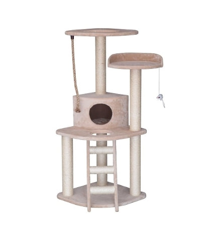 Thunder Paws Jun Cat House - BEIGE/55X55X122CM