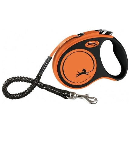 Flexi XTREME Tape Leash 5m - ORANGE/SMALL