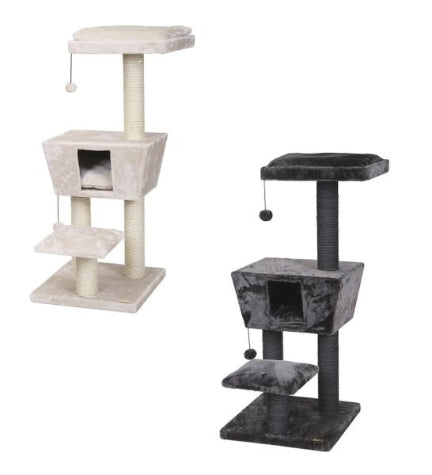 ebi Scratching Tree Trend New Jersey for Cats - CREME/48X48X114CM