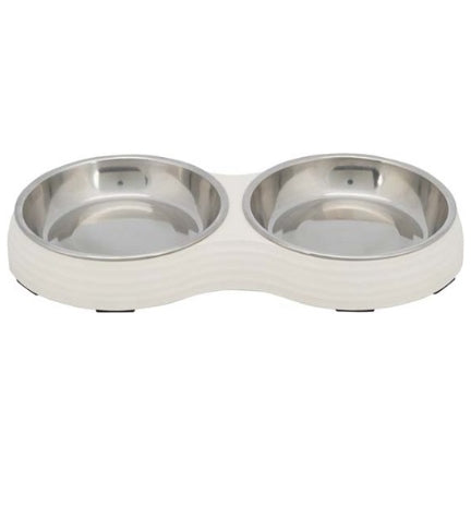 Trixie Melamine with Stainless Steel Bowl Set for Dogs - 2X200ML