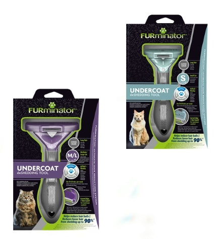 FURminator Undercoat DeShedding Tool for Small Long Hair Cats Small