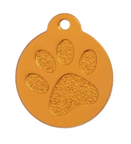 GoScribe Pet Tag Anodized Paw Tags - BLACK/SMALL