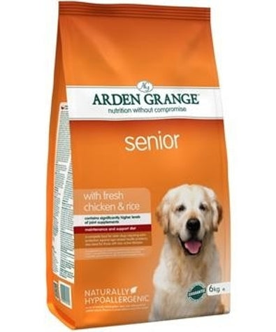 Arden Grange Senior with Fresh Chicken & Rice Dry Dog Food 6kg